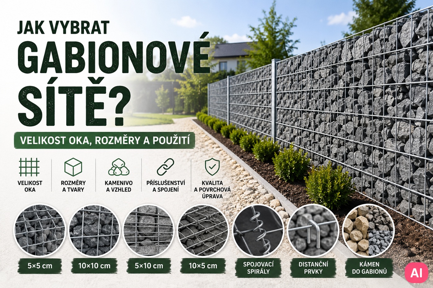 Jak vybrat gabionové sítě